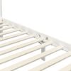 vidaXL Himmelbett-Gestell Wei&szlig; Massivholz Kiefer 90 x 200 cm