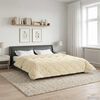 vidaXL Sommerdecke Creme 220 x 240 cm Mikrofaser und Teddy-Fleece
