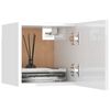 vidaXL TV-Wandschrank Hochglanz-Weiß 30,5x30x30 cm