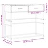 vidaXL Konsolentisch Räuchereiche 90x35x80 cm Holzwerkstoff