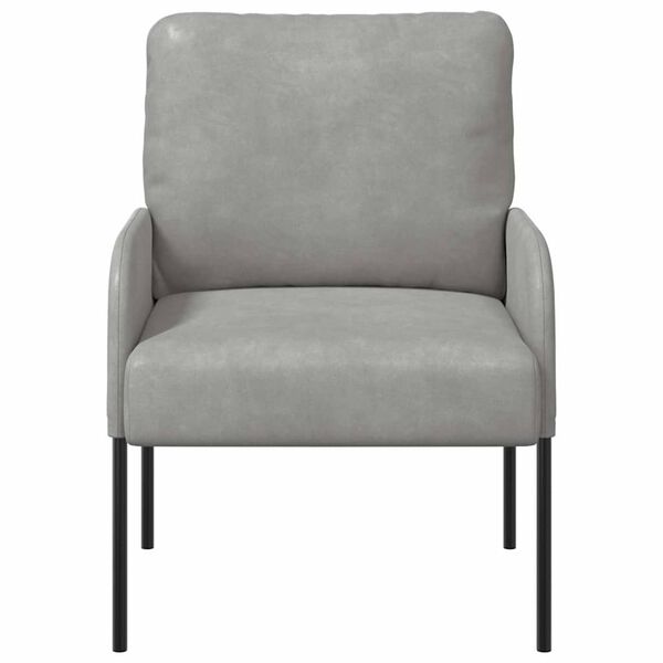 vidaXL Sofas mit Kissen 55cm Hellgrau Sperrholz