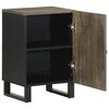 vidaXL Badschrank Schwarz 38x33x58 cm Massivholz Mango
