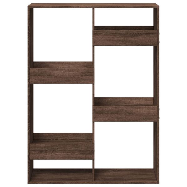 vidaXL Bücherregal Braun Eichen-Optik 100x33x135 cm Holzwerkstoff