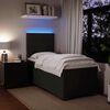 vidaXL Boxspringbett mit Matratze Schwarz 90x190 cm Samt