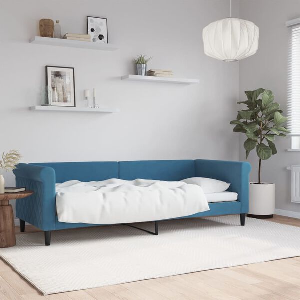 vidaXL Tagesbett Blau 80x200 cm Samt