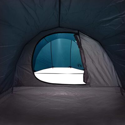 vidaXL Tunnelzelt 4 Personen Blau Wasserdicht