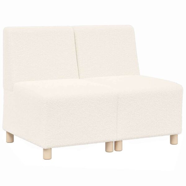 vidaXL Modulares Armfreies Sofa 2 pcs Creme 55 x 74 x 82 cm