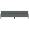 vidaXL Boxspringbett Dunkelgrau 90 x 190 cm Stoff
