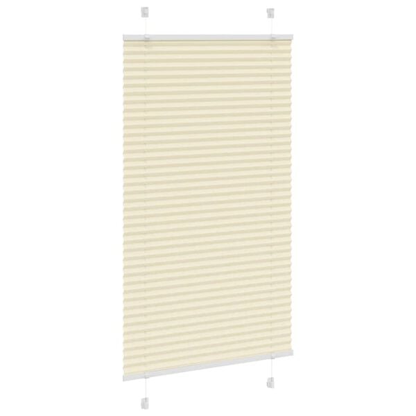 vidaXL Plissee Creme 70x150 cm Stoffbreite 69,4 cm Polyester