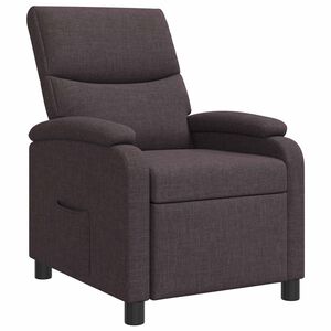 vidaXL Liegesessel Dunkelbraun Stoff