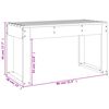 vidaXL Gartenbank 80x38x45 cm Massivholz Kiefer