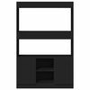 vidaXL Highboard Schwarz 92x33x140 cm Holzwerkstoff