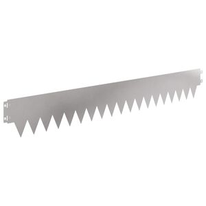 vidaXL Raseneinfassung 30 pcs 103 x 15 cm Metall Silber