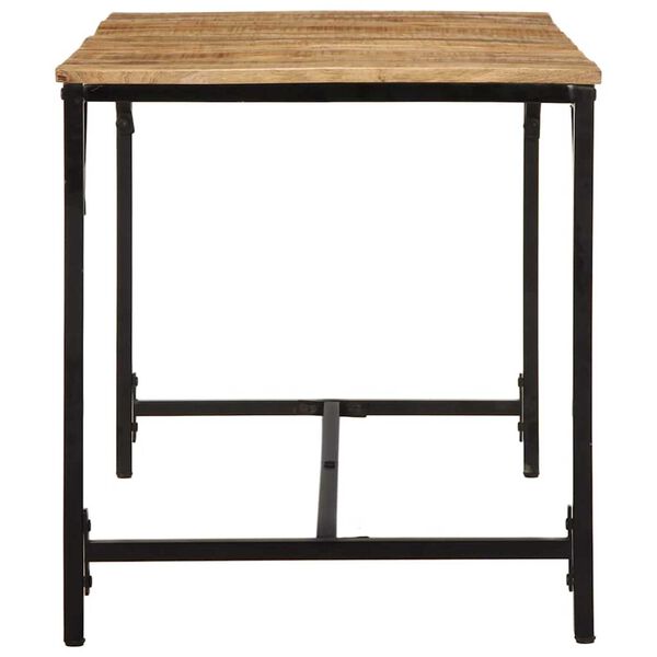 vidaXL Esstisch 140x70x75 cm Raues Massivholz Mango