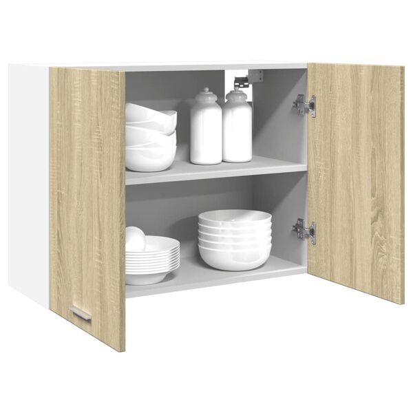 vidaXL H&auml;ngeschrank Lyon Sonoma-Eiche 80x31x60 cm Holzwerkstoff