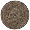 vidaXL Teppich Handgefertigt Jute Schwarz und Braun 180 cm