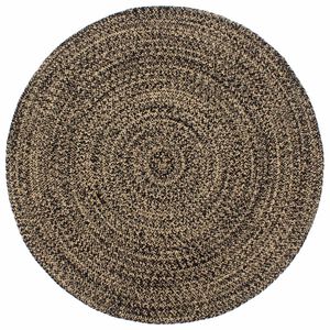 vidaXL Teppich Handgefertigt Jute Schwarz und Braun 180 cm