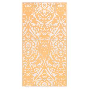 vidaXL Outdoor-Teppich ARAKIL Orangefarben und Blau 120x180 cm PP