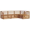 vidaXL Outdoor-Sofagarnitur 4 pcs Natur Massivholz Akazie