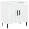 vidaXL Waschbeckenschrank HAARLEM Hochglanz Wei&szlig; 59,5 x 31,5 x 59 cm