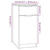 vidaXL B&uuml;roschrank Sonoma-Eiche 33,5x50x75 cm Holzwerkstoff