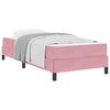 vidaXL Boxspringbett mit Matratze Rosa 90 x 210 cm Stoff