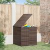 vidaXL Garten-Kissenbox PE Rattan 100x97,5x104 cm Braun