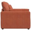 vidaXL Modulares Sofa Endmodul mit Armlehne Kissen Rot Orange 100 cm