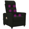 vidaXL Massagesessel Elektrisch Schwarz Stoff
