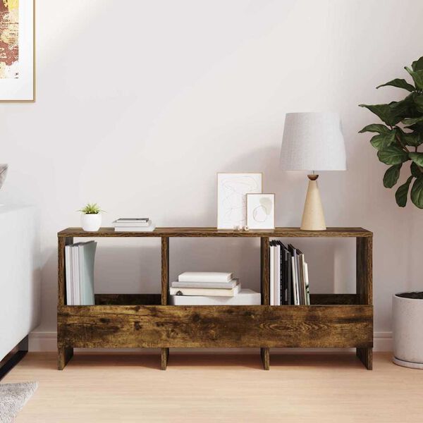 vidaXL Magazinregal Ger&auml;ucherte Eiche 102 x 30 x 45 cm