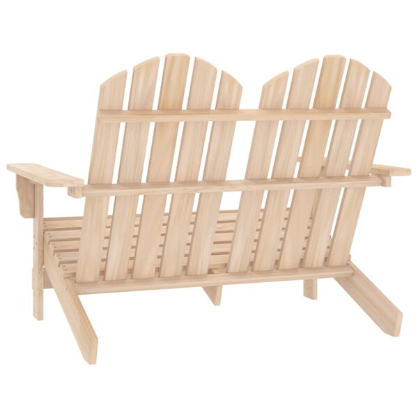 vidaXL Adirondack-Gartenbank 2-Sitzer Massivholz Tanne