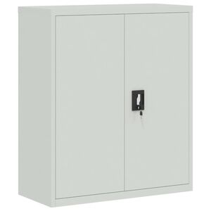 vidaXL Aktenschrank Hellgrau 90x40x105 cm Stahl