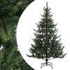 vidaXL K&uuml;nstlicher klappbarer Weihnachtsbaum 210 cm PVC und Metall