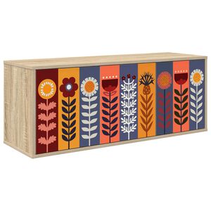 vidaXL Wandmontierter TV-Schrank ESSEN 102 x 33 x 40 cm Sonoma-Eiche