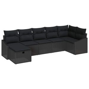 vidaXL Sofa Set 7 stk. Poly-Rattan