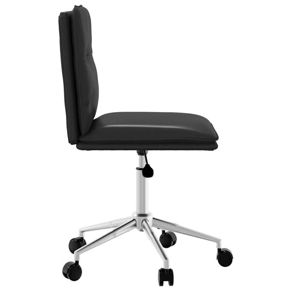 vidaXL Esszimmerstuhl Schwarz Kunstleder