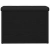 vidaXL Sitzbank mit Stauraum Schwarz Eichen-Optik 62 x 42 x 45 cm