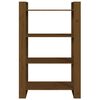 vidaXL Bücherregal/Raumteiler Honigbraun 80x35x125 cm Massivholz