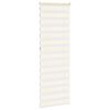 vidaXL Doppelrollo Marmorbeige 85x230 cm Stoffbreite 80,9 cm Polyester