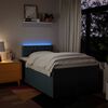 vidaXL Boxspringbett mit Matratze Blau 120x190 cm Stoff