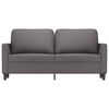 vidaXL 2-Sitzer-Sofa Grau 140 cm Kunstleder