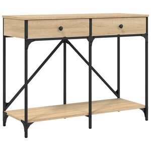 vidaXL Konsolentisch Sonoma-Eiche 100x39x78,5 cm Holzwerkstoff