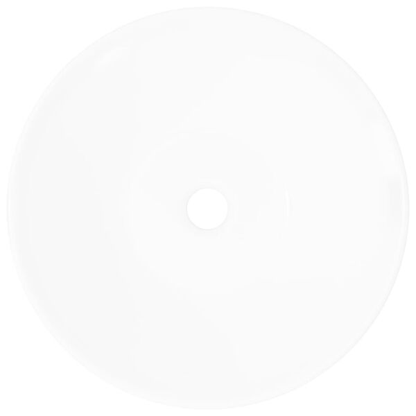 Keramik Waschtisch Waschbecken Becken Porzellan Weiß