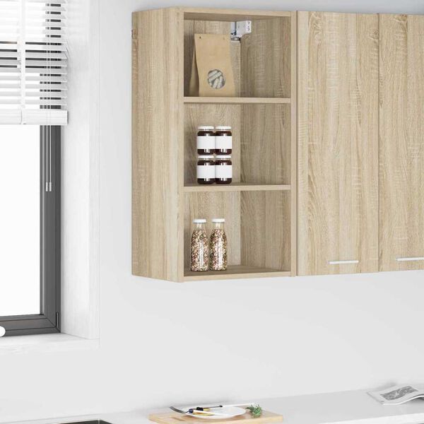 vidaXL H&auml;ngeschrank Riga Sonoma-Eiche 40 x 29,5 x 80 cm Holzwerkstoff
