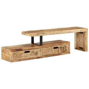 vidaXL TV-St&auml;nder (118&ndash;200) x 30 x 40 cm Massivholz Mango