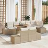 vidaXL Garten Essgruppe mit Kissen 9 pcs Beige und Creme