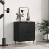 vidaXL Sideboard Schwarz Eichen-Optik 60 x 35 x 70 cm