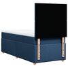 vidaXL Boxspringbett mit Matratze Blau 100x200 cm Stoff