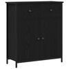 vidaXL Sideboard Schwarz Eichen-Optik 70 x 30 x 80 cm Holzwerkstoff