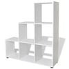vidaXL Treppenregal B&uuml;cherregal 107 cm Wei&szlig;